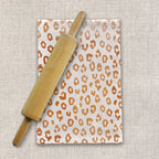 Copper Leopard Print Tea Towel - Qu!rk Boutique