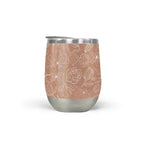 Copper Magnolia Wine Tumbler - Qu!rk Boutique