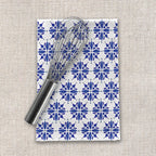 Dark Blue Tile Tea Towel - Qu!rk Boutique
