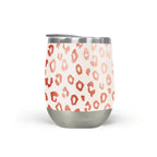 Rose Gold Leopard Print Wine Tumbler - Qu!rk Boutique