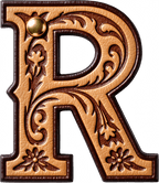 Monogrammed Initial Western Leather Look Saddle Longhorn Cowboy Cowgirl Kitchen Dish Towels Made in America - Qu!rk Boutique