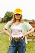 Leave Me Alone Retro Flower Graphic Tank Top - Qu!rk Boutique