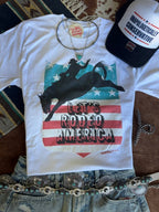 Let's Rodeo America Graphic Tee - Qu!rk Boutique