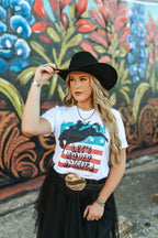 Let's Rodeo America Graphic Tee - Qu!rk Boutique