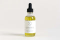 Glass dropper bottle of fresh scent beard oil with natural, non-GMO, vegan ingredients