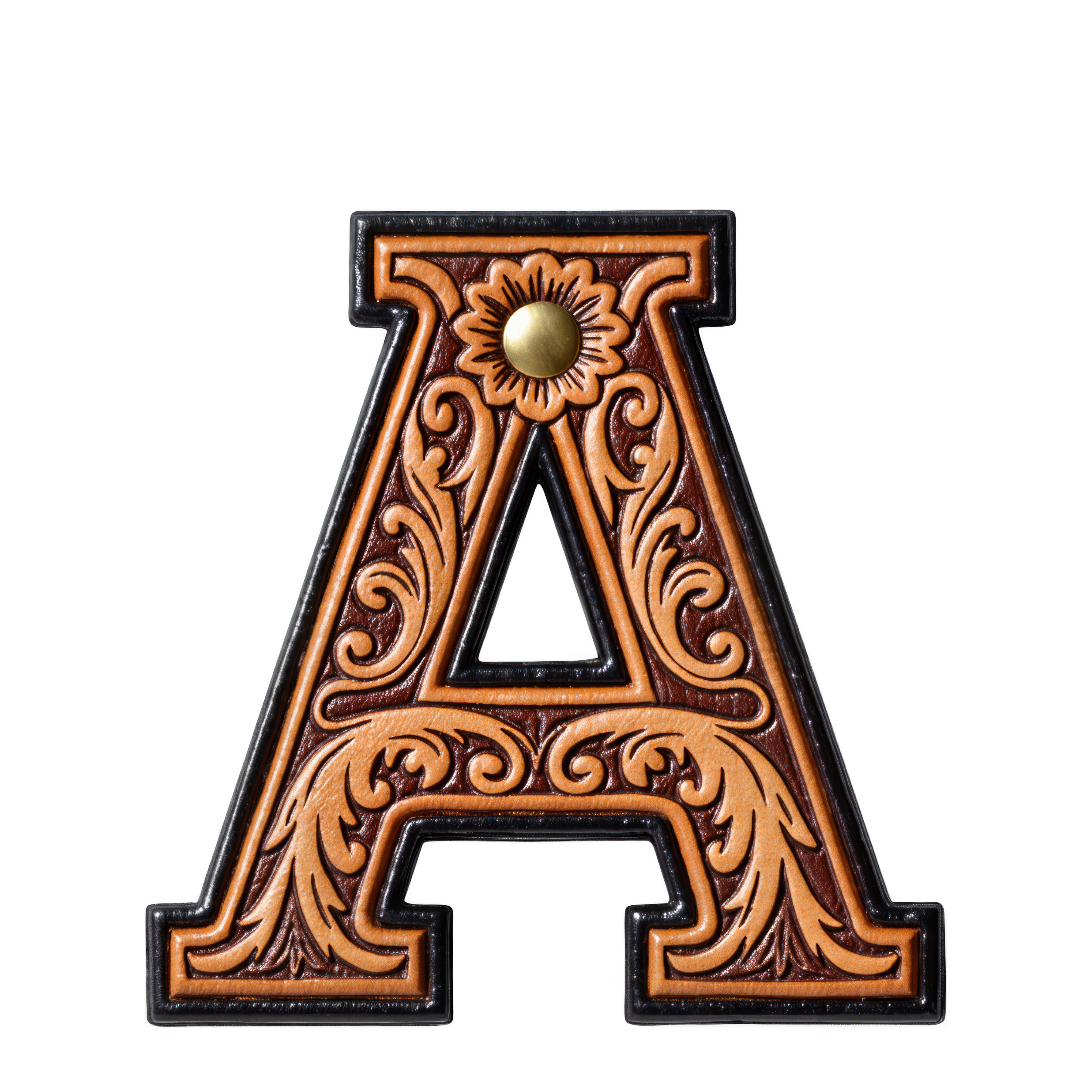 Monogrammed Initial Western Leather Look Saddle Longhorn Cowboy Cowgirl Kitchen Dish Towels Made in America