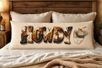 Baha Ranch Western Howdy Highland Cow Body Pillow Cover Made in America - Qu!rk Boutique