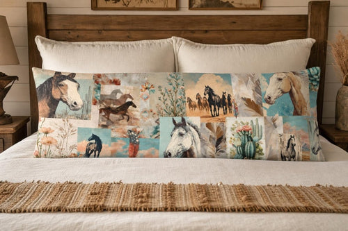 Baha Ranch Bohemian Dreams Western Body Pillow Cover Made in America - Qu!rk Boutique
