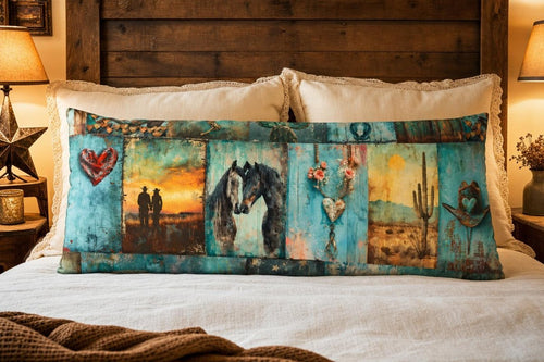Baha Ranch Turquoise Dreams Body Pillow Cover Made in America - Qu!rk Boutique