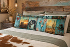 Baha Ranch Turquoise Dreams Body Pillow Cover Made in America - Qu!rk Boutique