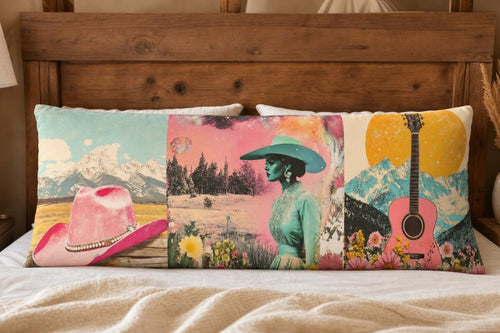 Baha Ranch Pop Western Cowgirl Body Pillow Cover Made in America - Qu!rk Boutique