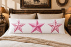 Baha Ranch Pink Cowgirl Stars Body Pillow Cover Made in America - Qu!rk Boutique