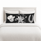 Baha Ranch Yeehaw Rhinestone Cowgirl Body Pillow Cover Made in America - Qu!rk Boutique