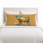 Baha Ranch Floral Longhorn Body Pillow Made in America - Qu!rk Boutique