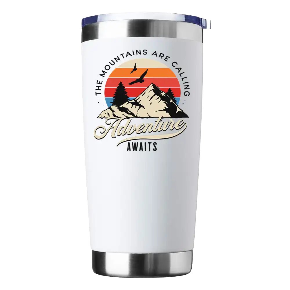 The Mountains Are Calling 20oz Insulated Vacuum Sealed Tumbler - Qu!rk Boutique