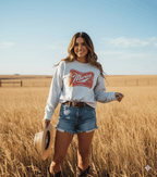 Merica Red Logo Graphic Sweatshirt - Qu!rk Boutique