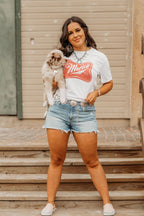 Merica Red Logo Graphic Tee - Qu!rk Boutique