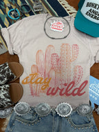 Stay Wild Cactus Graphic Tee - Qu!rk Boutique