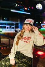 Raisin' Hell Graphic Sweatshirt - Qu!rk Boutique