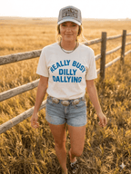 Really Busy Dilly Dallying Graphic Tee - Qu!rk Boutique