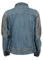 Mason Denim Fringe Jacket - Qu!rk Boutique