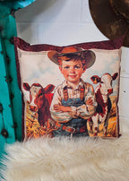 Vintage Cowboy Pillow Case Made in America - Qu!rk Boutique