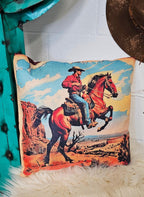 Vintage Cowboy Pillow Case Made in America - Qu!rk Boutique