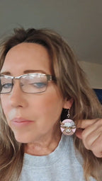 3d Western Cowgirl Cowboy Highland Cow Theme - Necklace, Purse Charm, Earrings, Keychain, Magnet - Qu!rk Boutique