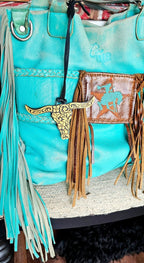 3d Print Tooled Longhorn Keychain or Purse Charm Ornament - Made in America - choice of colors - Qu!rk Boutique