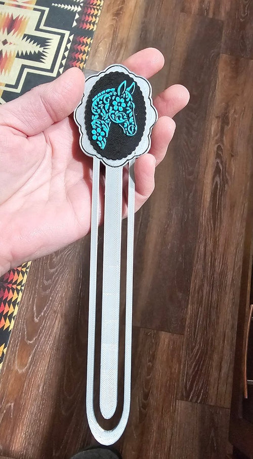 Baha Ranch 3D Horse Equine Bookmark Earrings Pin Magnet made in America - Qu!rk Boutique