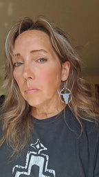 3D Print Longhorn Texas Ranch Western Barbwire Lightweight Earrings Made in America - Qu!rk Boutique