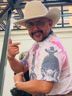Baha Ranch Retro Pop Western Trail Ride Polo Shirt - Qu!rk Boutique