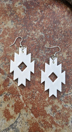 3D Print Southwestern Aztec Boho Earrings Choice of Colors Made in America - Qu!rk Boutique