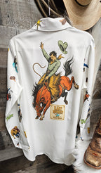 Baha Ranch The Last Roundup Button Up Blouse