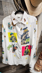 Baha Ranch The Last Roundup Button Up Blouse