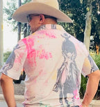 Baha Ranch Retro Pop Western Trail Ride Polo Shirt - Qu!rk Boutique