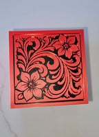 Baha Ranch 3D Tooled Gift Box - choice of colors and sizes - Qu!rk Boutique