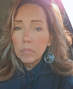 Baha Ranch 3D Print Silver Silk western Earrings Choice of styles Made in America - Qu!rk Boutique