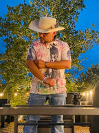 Baha Ranch Retro Pop Western Trail Ride Polo Shirt - Qu!rk Boutique