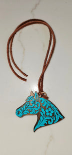 Baha Ranch Year of the Horse Tooled 3d Print Bookmark Keychain Hatpin Magnet Purse Charm Made in America - Qu!rk Boutique