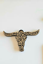 3d Print Tooled Longhorn Keychain or Purse Charm Ornament - Made in America - choice of colors - Qu!rk Boutique