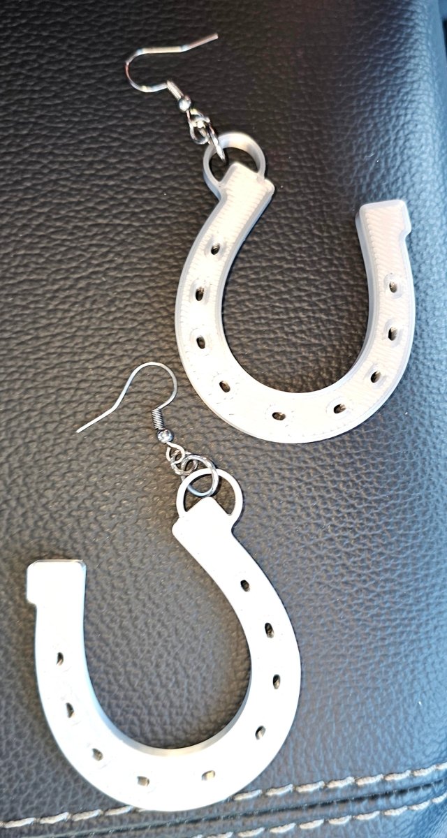 Baha Ranch 3D Print Silver Silk western Earrings Choice of styles Made in America - Qu!rk Boutique