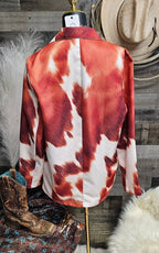 Baha Ranch Cowhide Print blazer - Qu!rk Boutique