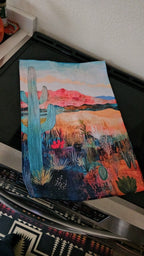 Desert Dreaming Set of 4 Kitchen Dish Towels Made in America - Qu!rk Boutique