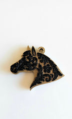 Baha Ranch Year of the Horse Tooled 3d Print Bookmark Keychain Hatpin Magnet Purse Charm Made in America - Qu!rk Boutique