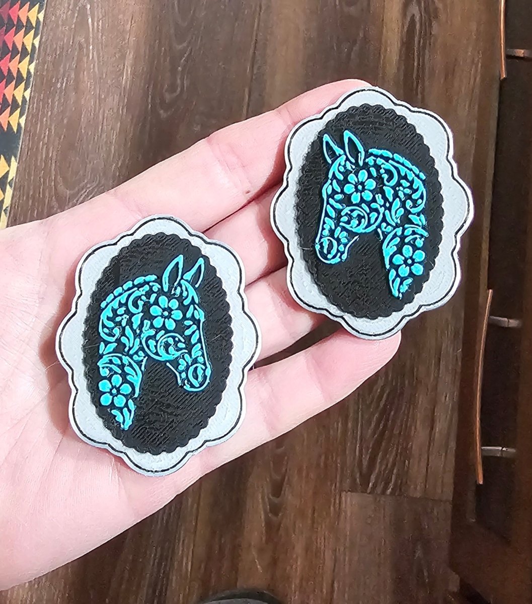 Baha Ranch 3D Horse Equine Bookmark Earrings Pin Magnet made in America - Qu!rk Boutique