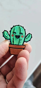 3d Happy Cactus Hat Pin - Qu!rk Boutique