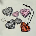 3d Printed Tooled Cowboy Cowgirl Heart Keychain or Purse Charm - Qu!rk Boutique