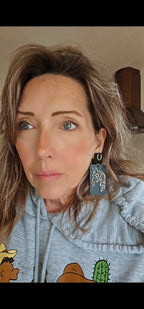 3D Print Horse Equestrian Western Earrings Made in America choice of colors - Qu!rk Boutique