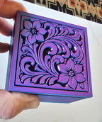 Baha Ranch 3D Tooled Gift Box - choice of colors and sizes - Qu!rk Boutique